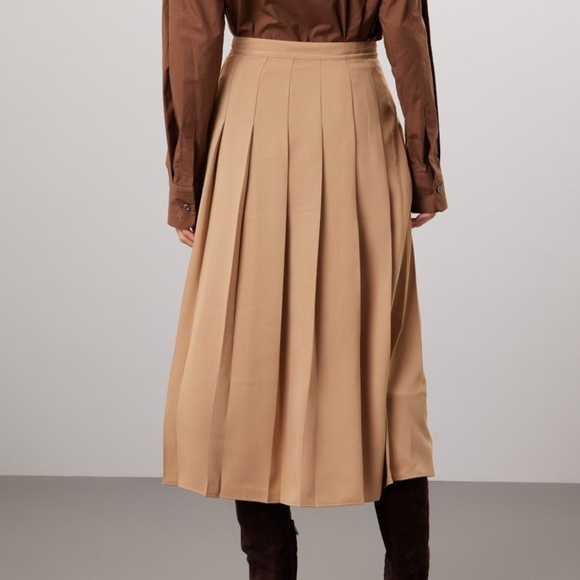 Polo Ralph Lauren Box Pleat Midi Skirt, 8 - Picture 2 of 11